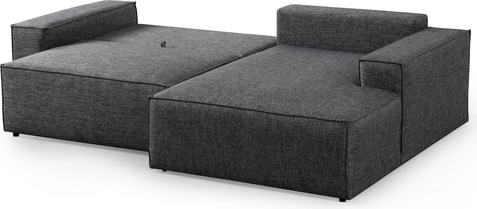 Kënd-sofë krevati Atelier del Sofa, kënd i djathtë, ngjyrë gri e errët