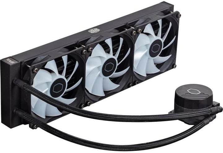 Ftohës CPU me lëng, Cooler Master MasterLiquid 360L Core ARGB MLW-D36M-A18PZ-R1, 360mm 3x120mm, 27 dB, 800 rpm, e zezë