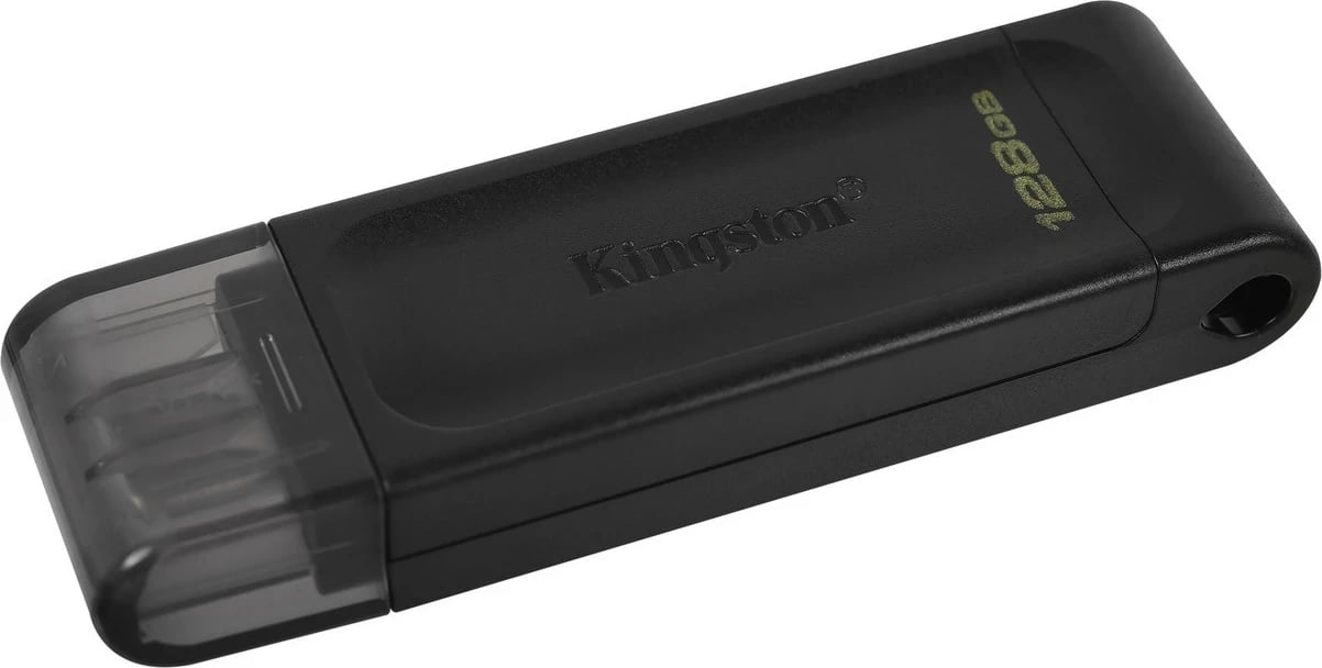 Flash drive USB Kingston DataTraveler 70,  3.2 (Gen 1), 128GB, e zezë