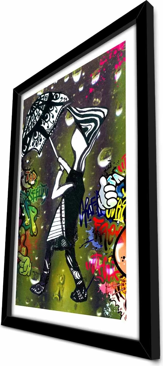 Pikturë dekorative me kornizë MDF, shumëngjyrëshe, 3550POP-001, 38x53cm