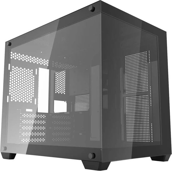 Kasë Darkflash C285MP, midi tower, për mATX/ITX, xham i temperuar, e zezë