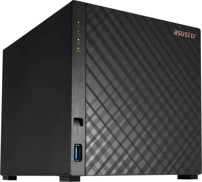 NAS Asustor AS1104T, ARM, 1 GB, DDR4, e zezë
