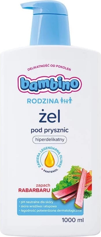 Xhel dushi Bambino Hypersensitive me aromë rabarbër 1000ml