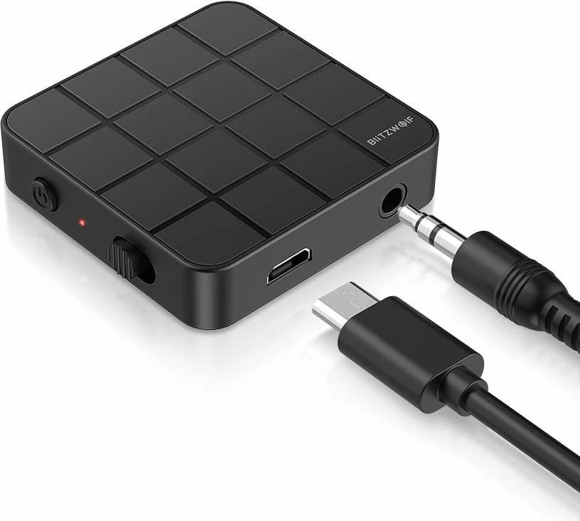 Transmetues/Marrës Bluetooth BlitzWolf BW-BL2, Bluetooth 5.0, i zi