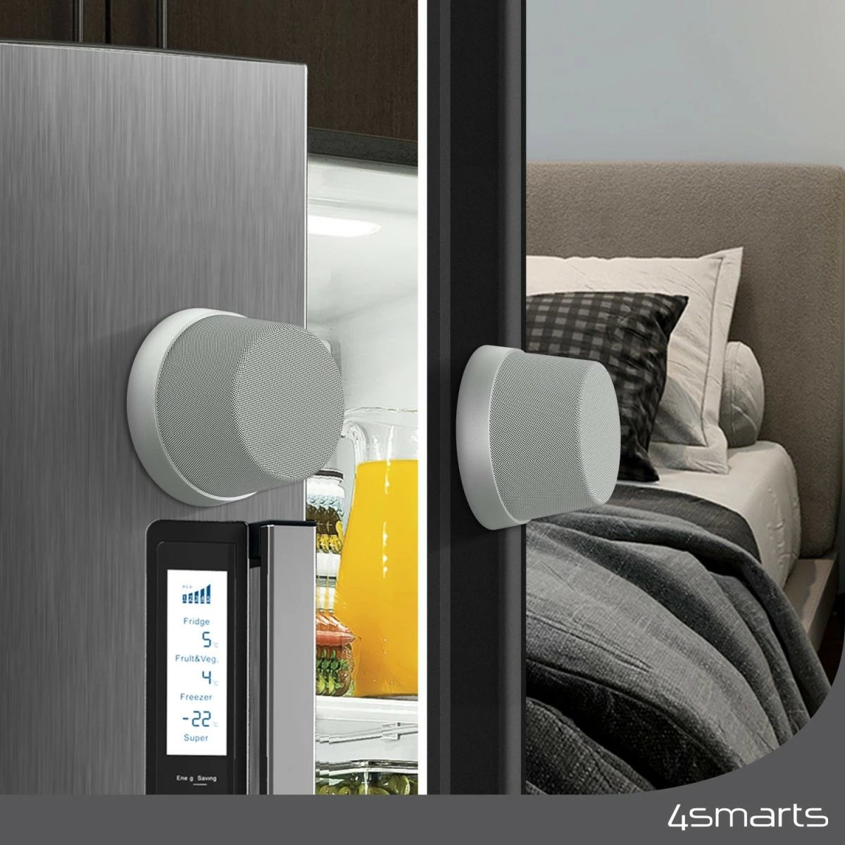 Boks portativ stereo 4smarts 540702, 5 W, 80 - 20000 Hz, Wireless, Gri, Argjend