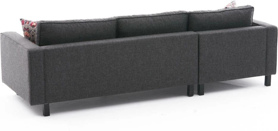 Këndare Atelier del Sofa, pëlhurë Kale, ngjyrë antracit