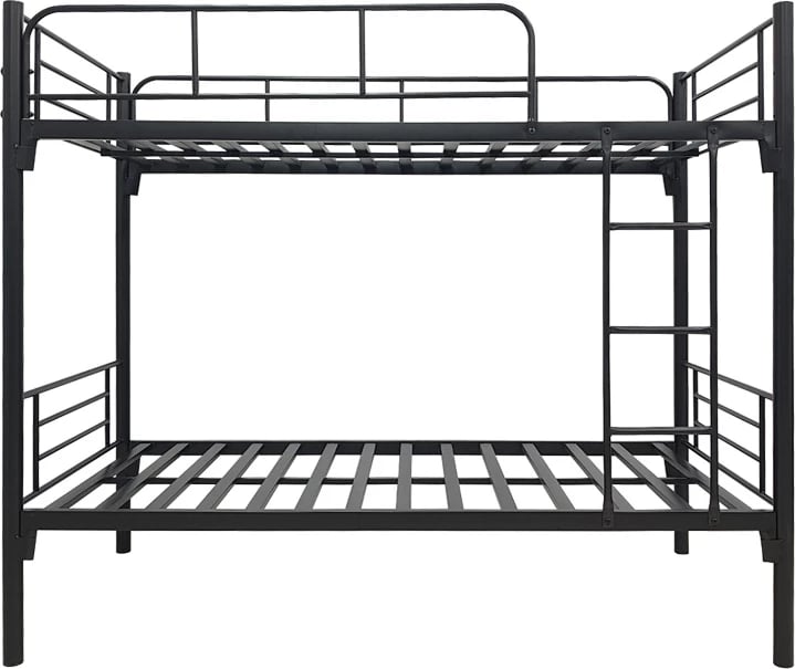 Krevet marinari metalik Belit, ngjyrë e zezë, 90x190cm