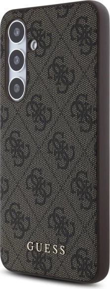 Mbështjellës Guess 4G Metal Gold Logo për Samsung Galaxy S24 FE S721, Kafe Mbështjellës Guess 4G Metal Gold Logo për Samsung Galaxy S24 FE S721, Kafe