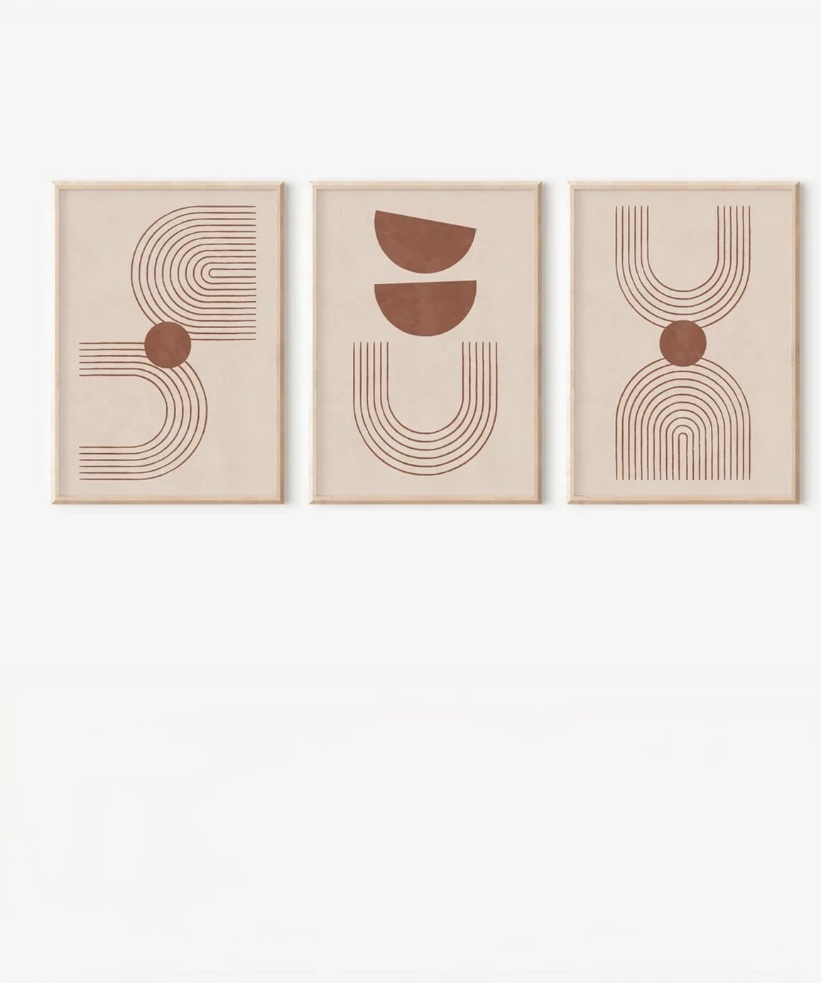 Pikturë dekorative me kornizë (3 copë), Wallity, 3Dartsohoset90