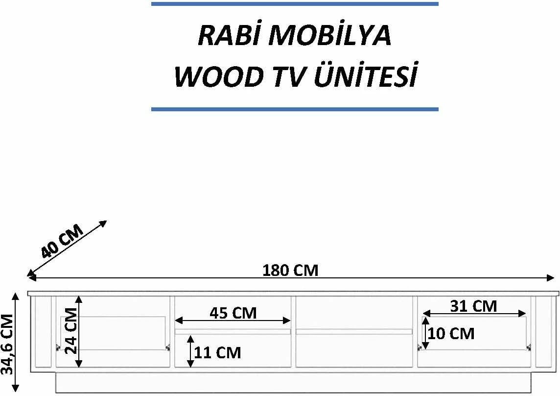 Komodinë TV Skye Decor, dru lisi, Rb-168