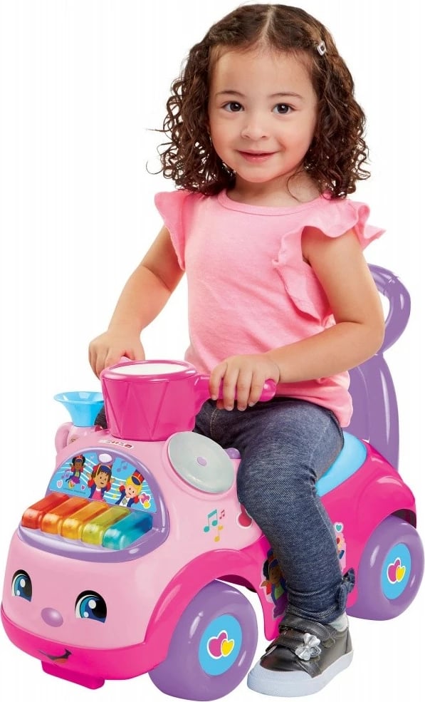 Lodër ride-on Pulio Fisher Price Musical Parade, për vajza, me muzikë, rozë/vjollcë