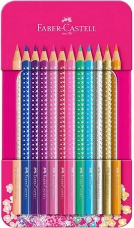 Set ngjyra Faber-Castell 201737, 12 copa, multikolor