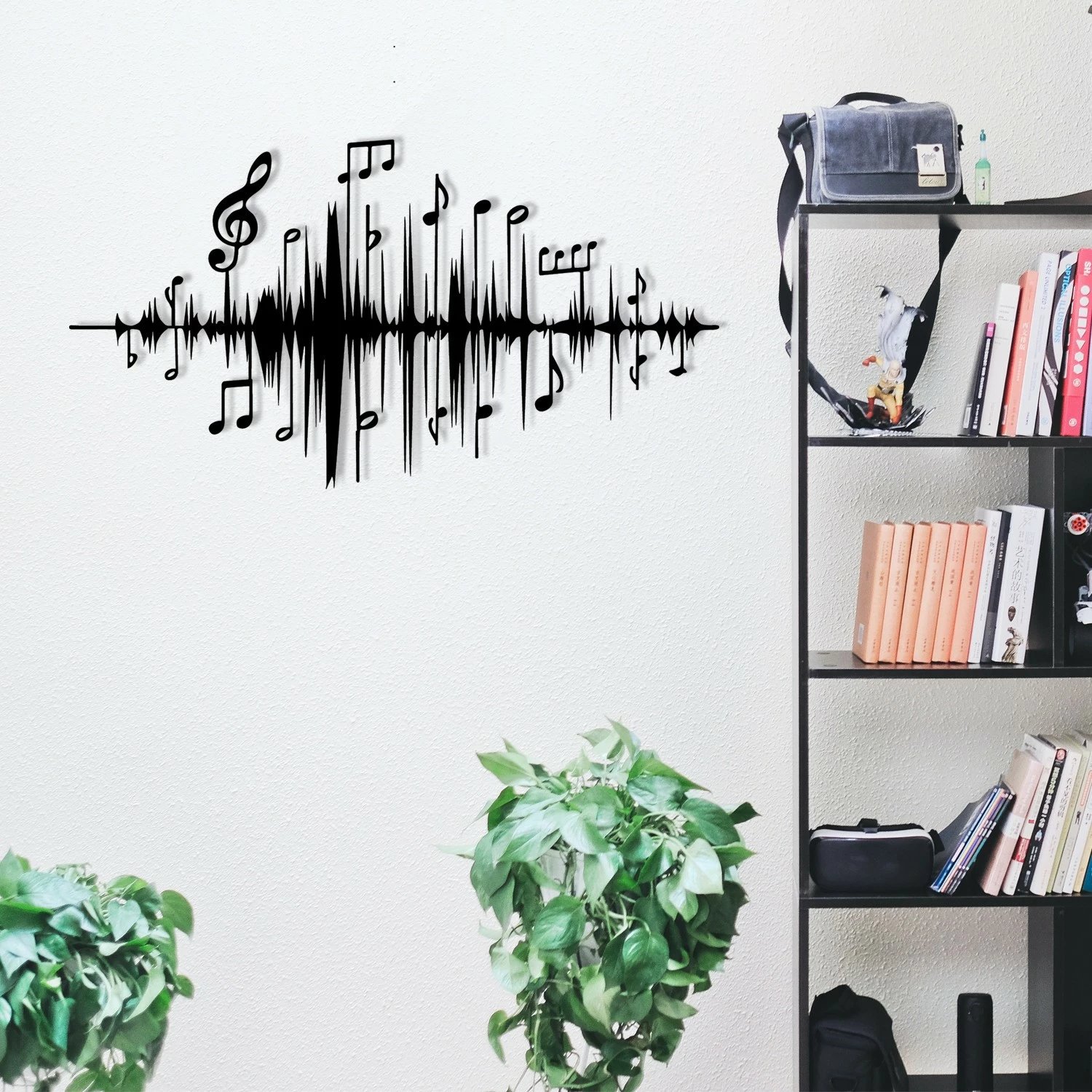 Aksesor dekorativ metalik për mur, Wallity, Lal, ngjyrë e zezë, 69x37cm Aksesor dekorativ metalik për mur, Wallity, Lal, ngjyrë e zezë, 69x37cm