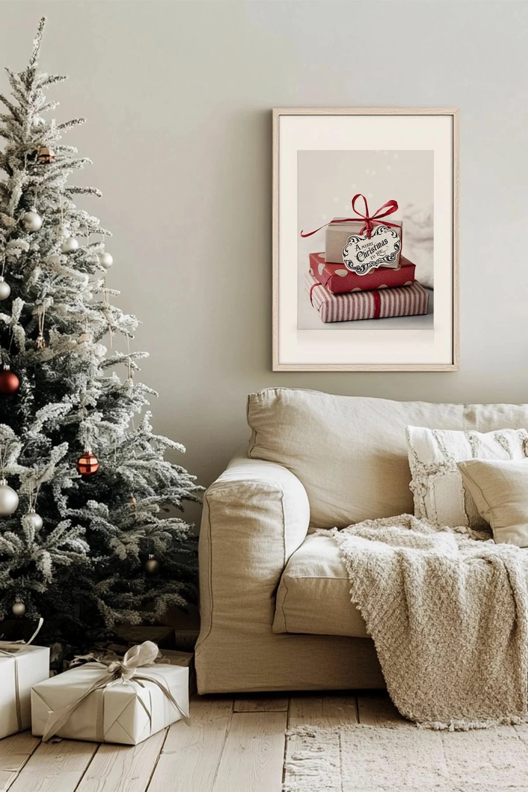 Pikturë dekorative me kornizë, shumëngjyrëshe, Wallity, Nwyearsngmdl108, 33x48cm