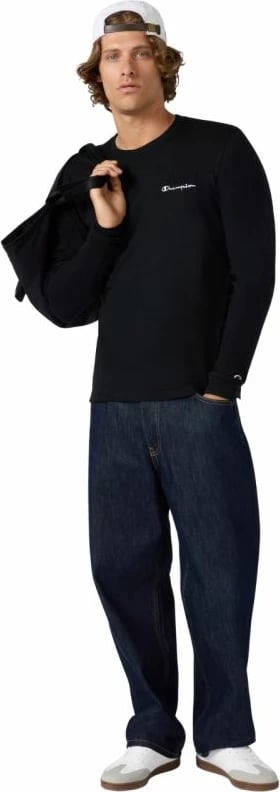 Maicë me mëngë të gjata për meshkuj Champion, e zezë