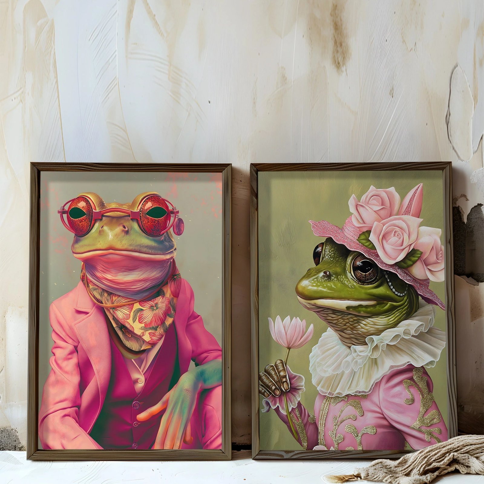 Piktura dekorative me kornizë MDF (2 copë), Wallity, AI199