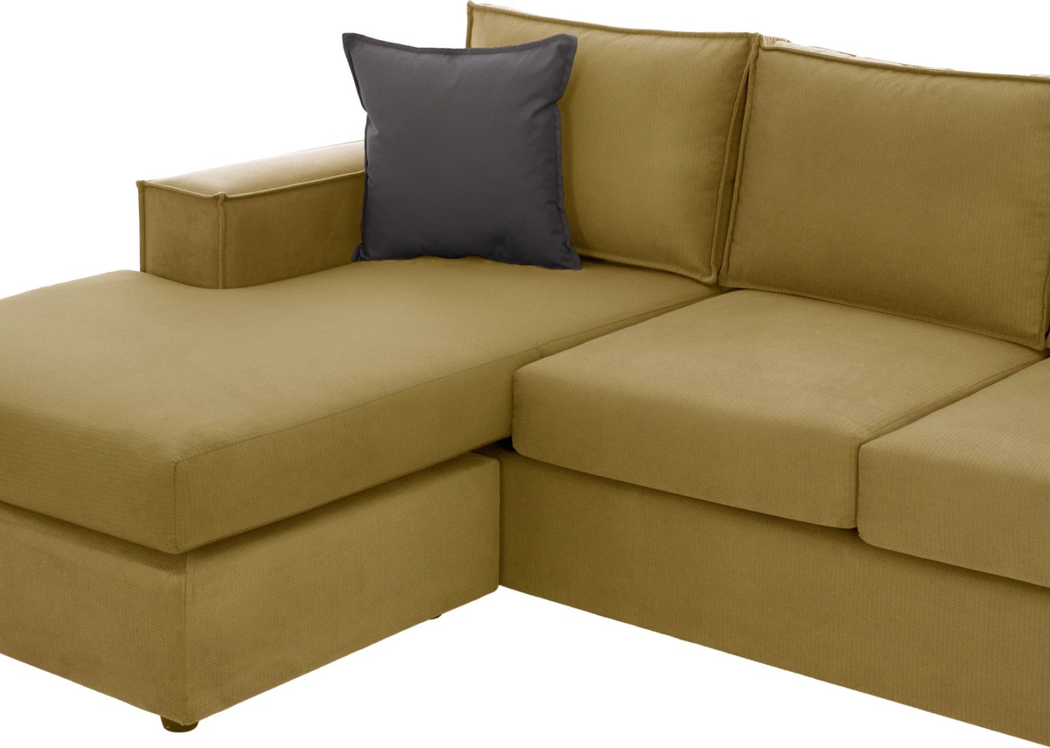 Divan këndor MONACO FH3257.09, ngjyrë ari, i ndërrueshëm, 240x170x86