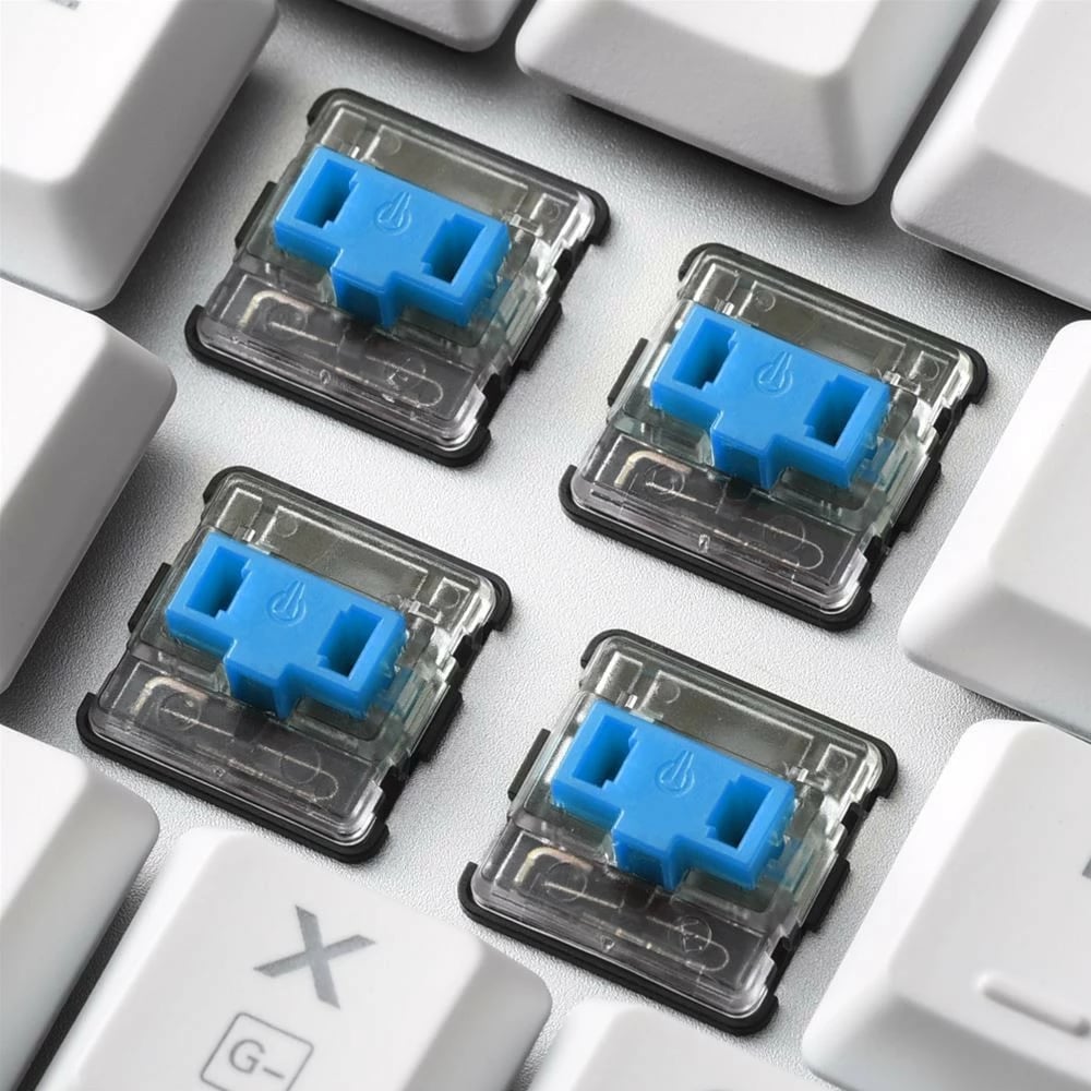 Tastierë mekanike Sharkoon PureWriter TKL RGB, Kailh Blue, US Layout, e bardhë