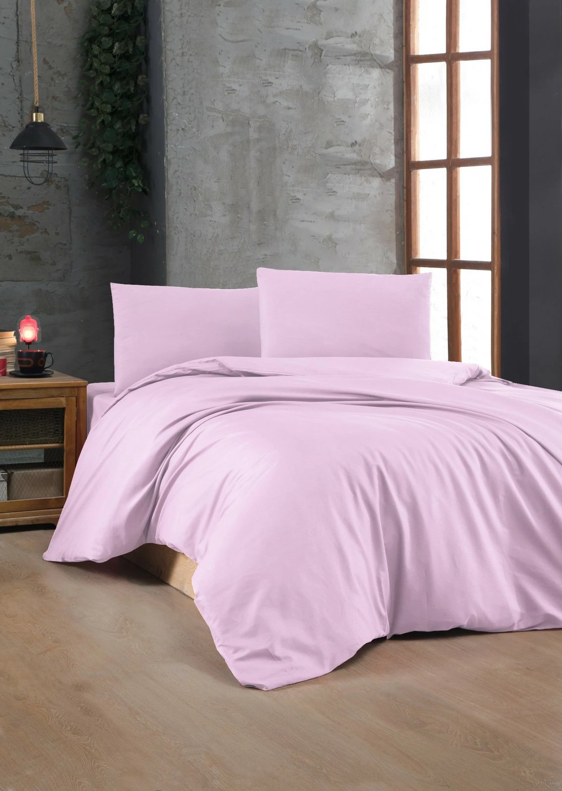 Set mbulesë për jorgan King, ranforce, ngjyrë lejla, L'essentiel Set mbulesë për jorgan King, ranforce, ngjyrë lejla, L'essentiel