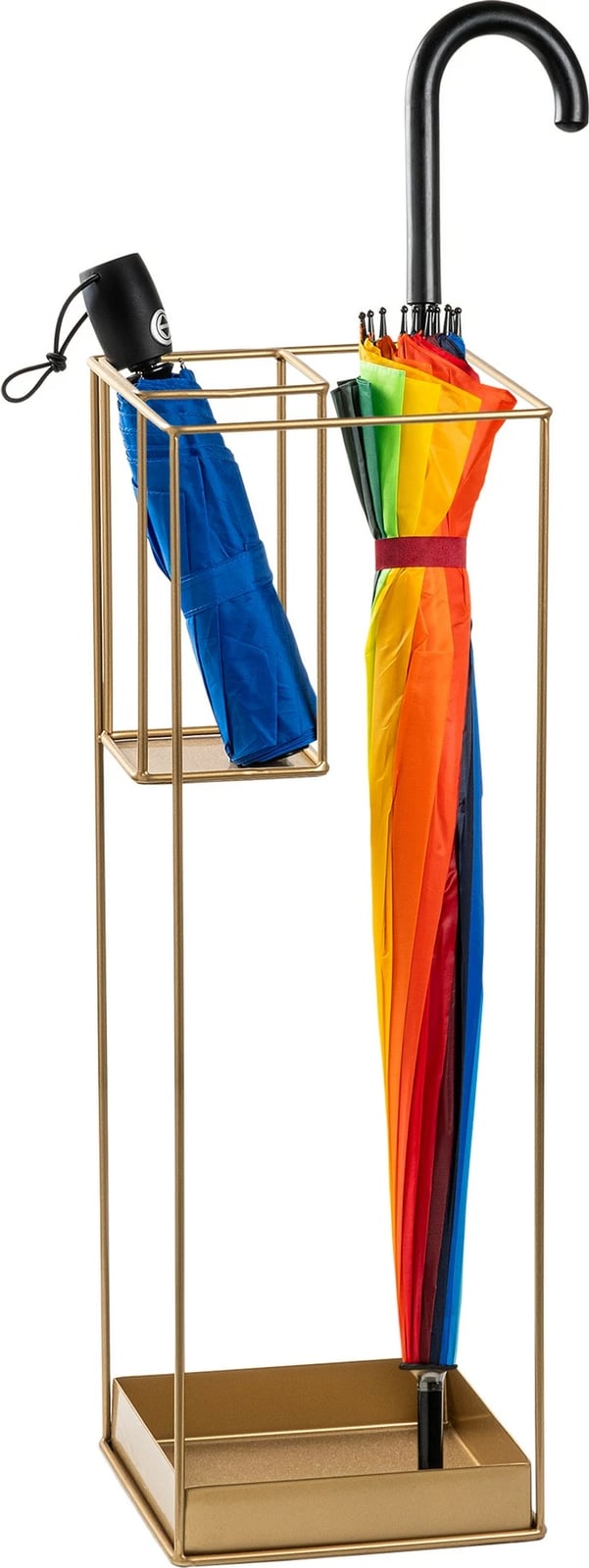 Stendë për ombrella, metalike, ngjyrë ari, Aberto Design, Şemsiye - 008