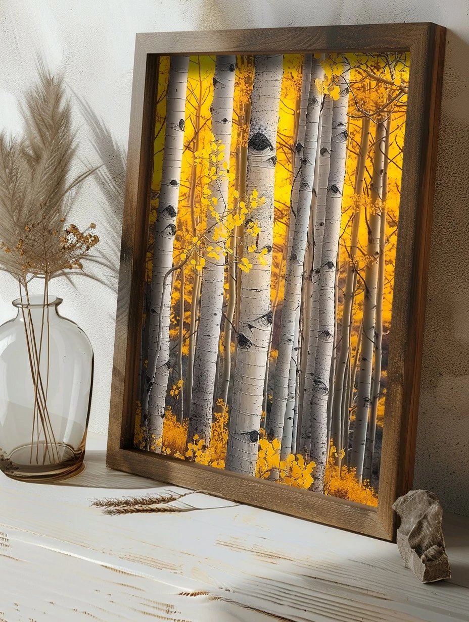 Pikturë dekorative me kornizë MDF, shumëngjyrëshe, Wallity, GE196-L