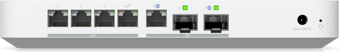 Gateway Ubiquiti UXG-Fiber, 2000 MB RAM, 10 Gbit/s, Bardhë