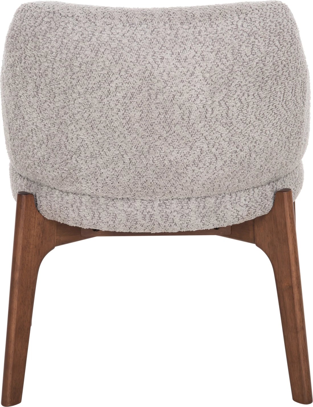 Karrige për ngrënie ABAI FH9971.03, dru gome, ngjyrë arre, pëlhurë boucle, gri e lehtë, 65x63x79 cm, set prej 2 copash