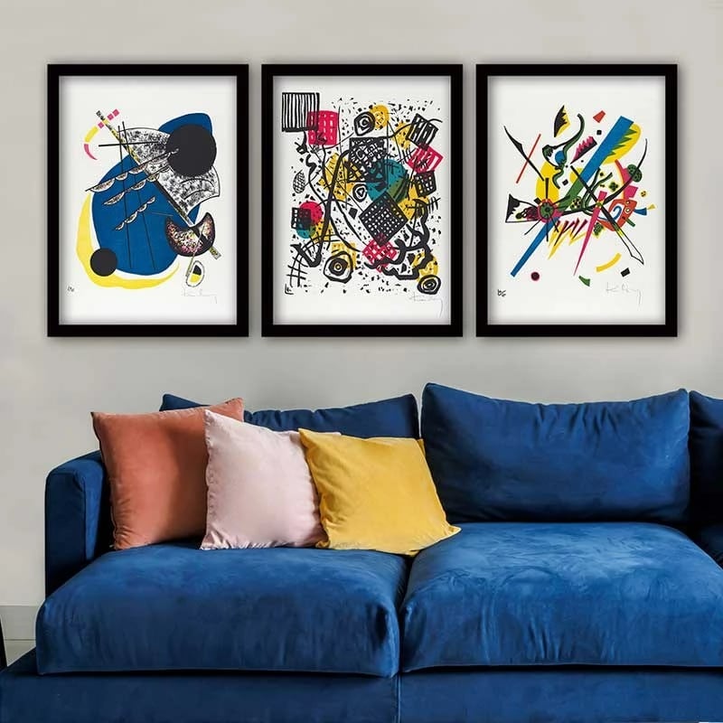 Pikturë dekorative me kornizë (3 copë), Wallity, 3SC_UN2968530 _3545