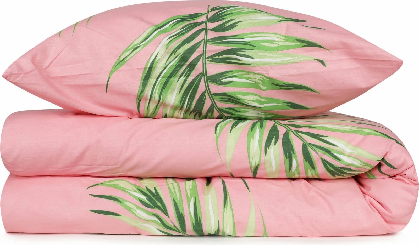 Set mbulesash për krevat king, ngjyrë jeshile, rozë dhe e bardhë, L'essentiel, Barbara