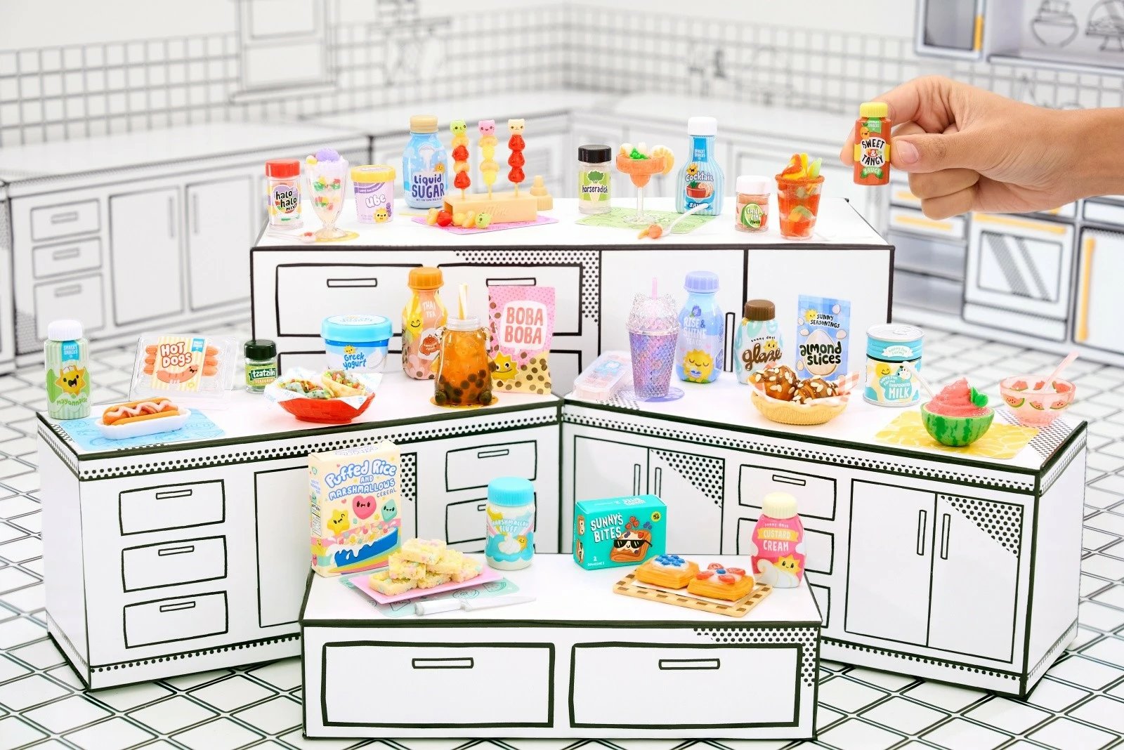 Set figurina Miniverse Make It Mini Foods: Cafe, MGA, 24 copë