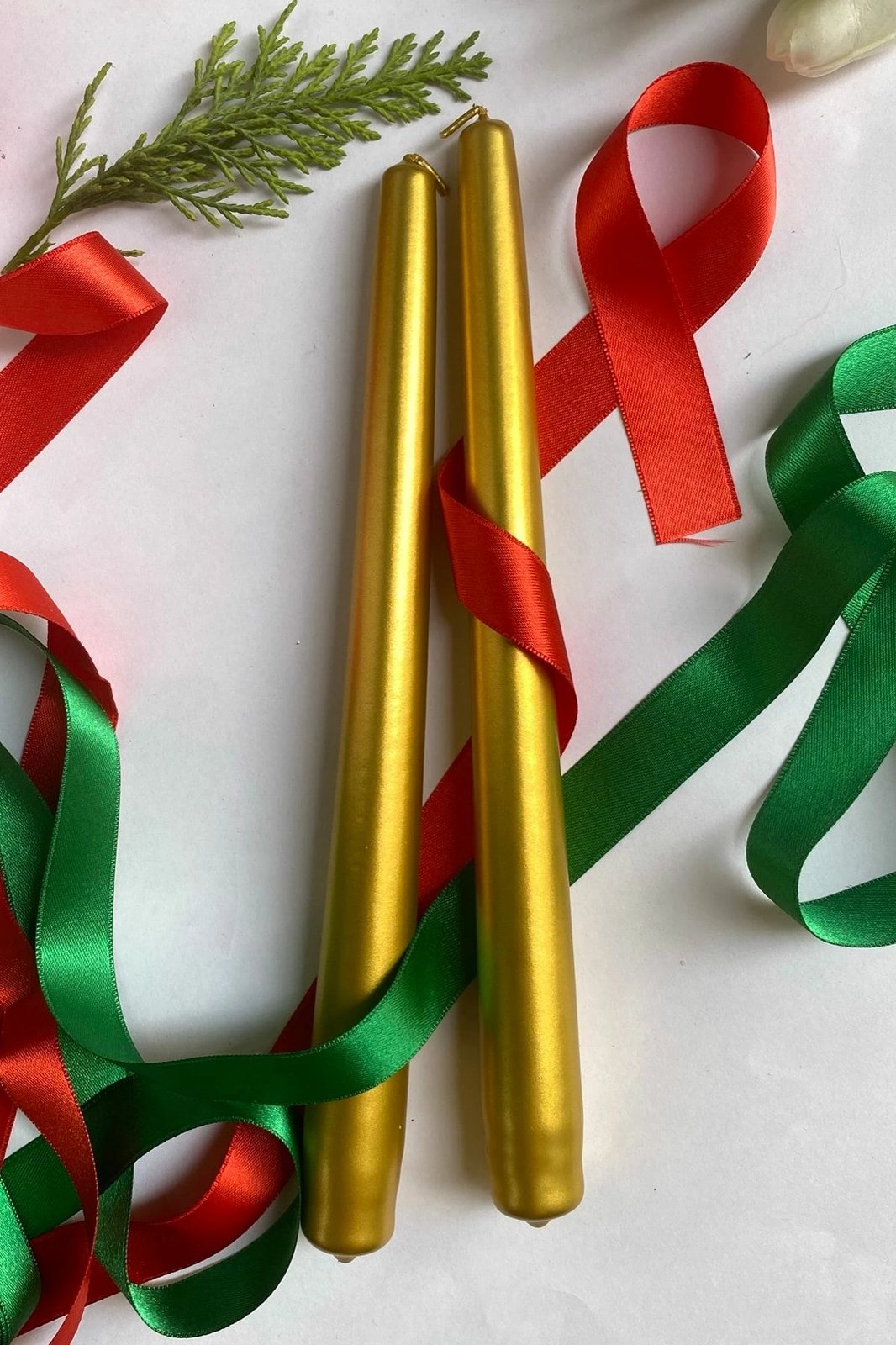 Set qirinjsh (2 copë), ngjyrë ari, Evila Originals, Premium Christmas 2