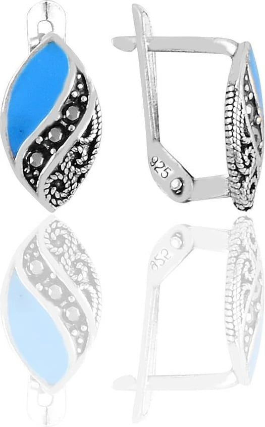 Vath argjendi me detaje blu, Jumeon 11179MAVI