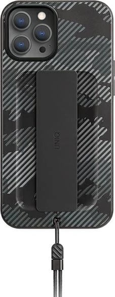 Mbështjellës UNIQ Heldro për iPhone 12 / iPhone 12 Pro, kamuflazh i zi