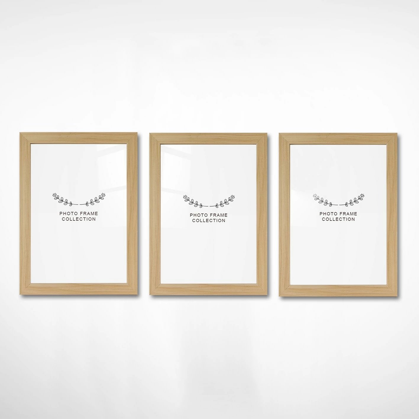 Set kornizash për foto (3 copë), ngjyrë natyrale, 10x15cm, Evila Originals, 3NFC1012_1015