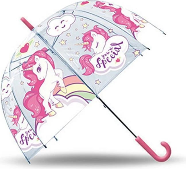 Çadër transparente EUROSWAN Special Unicorn, Ø46cm