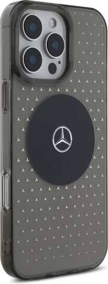 Mbështjellës Mercedes Star Pattern për iPhone 16 Pro, Zi