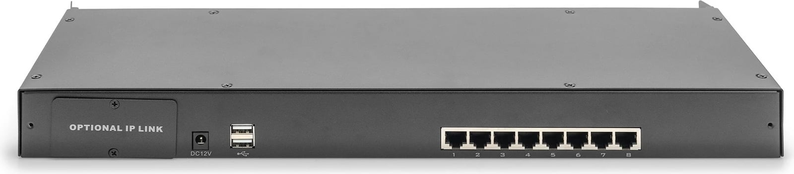 KVM switch Digitus modul 8-portësh Cat.5, i zi