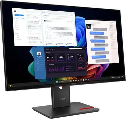 monitor Lenovo ThinkVision T27UD-40 T27UD40 27" LCD i rrafshët, seri T, zezë/ari
