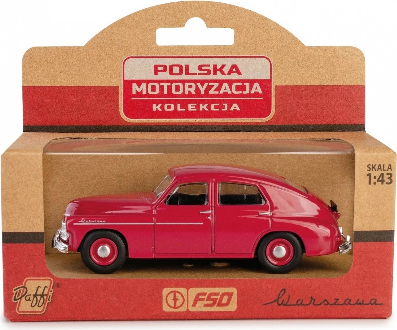 Makine lodër Daffi PRL Warszawa M20, 1:43, metal/plastik, maroon
