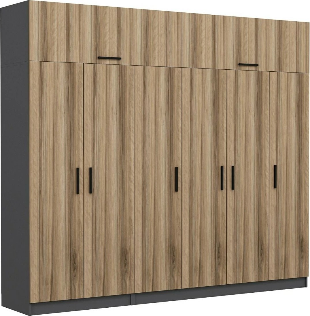 Dollap për dhomë gjumi, ngjyrë dore, Skye Decor, 5293, 270x255x52 cm