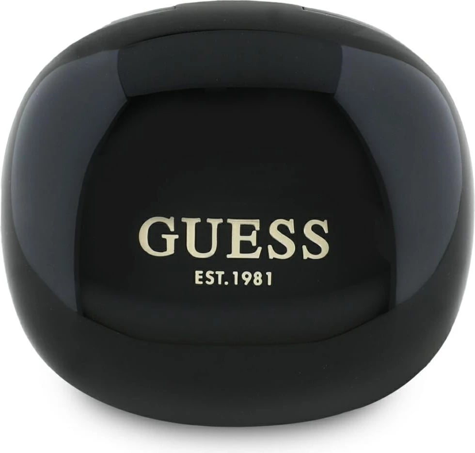 Kufje TWS Guess Flat Classic Logo, Bluetooth 5.4, me dok karikimi, të zeza Kufje TWS Guess Flat Classic Logo, Bluetooth 5.4, me dok karikimi, të zeza