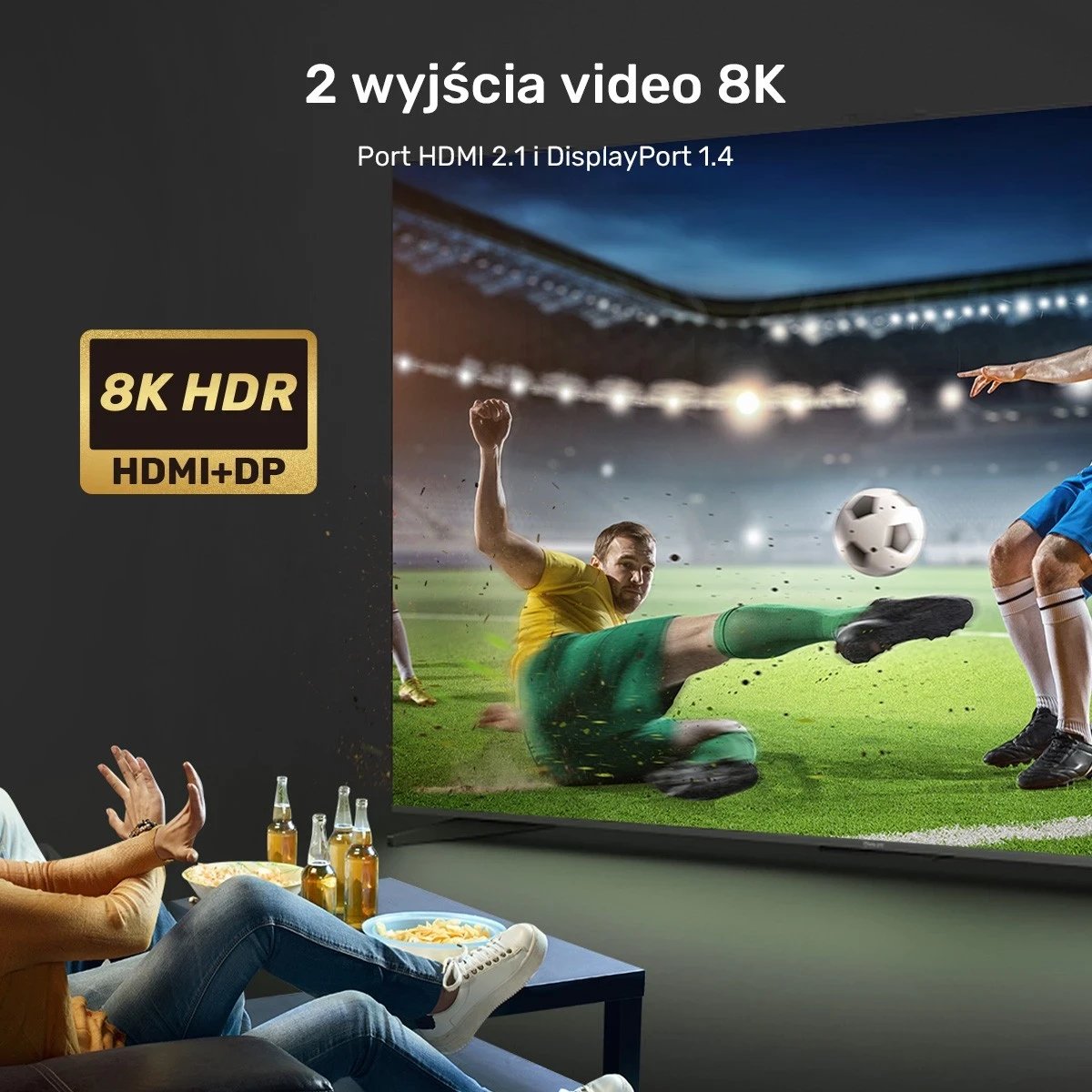Stacion Dokimi Unitek 12 në 1, HDMI 8K, USB 4, 100 W, ngjyrë e zezë