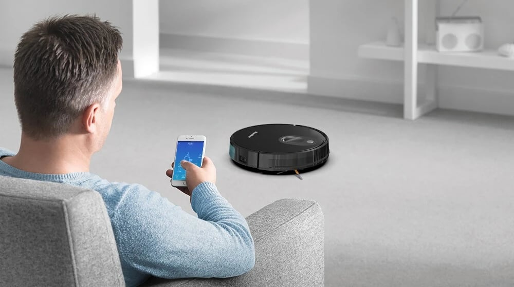 Fshesë robotike Mamibot ExVac680S, e zezë