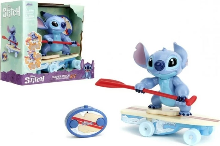 Lodër RC JADA TOYS Lilo & Stitch Surfing Stitch, 25 cm, shumëngjyrëshe