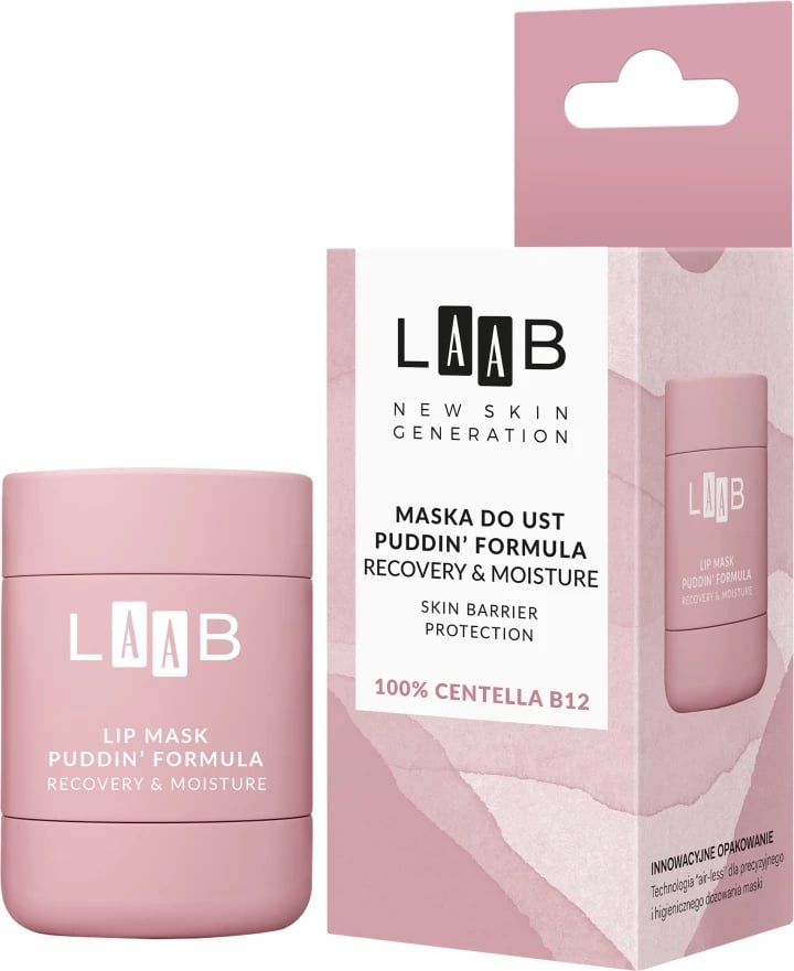 Maskë për buzë AA LAAB Lip Mask Pudding Formula Recovery & Moisture për femra, 15g