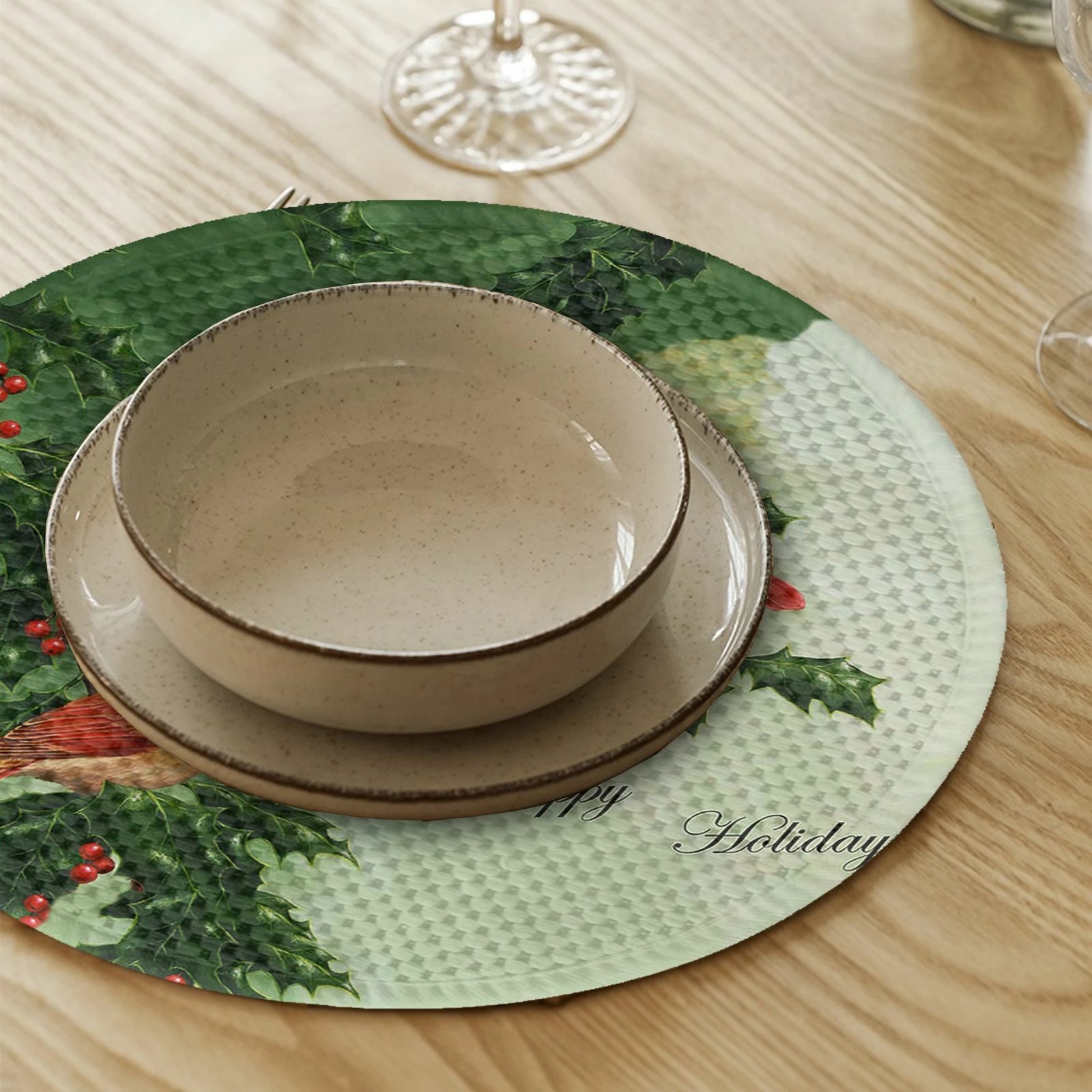 Nënshtrues tavoline Hermia Concept, shumëngjyrësh, 4 copë, 37cm