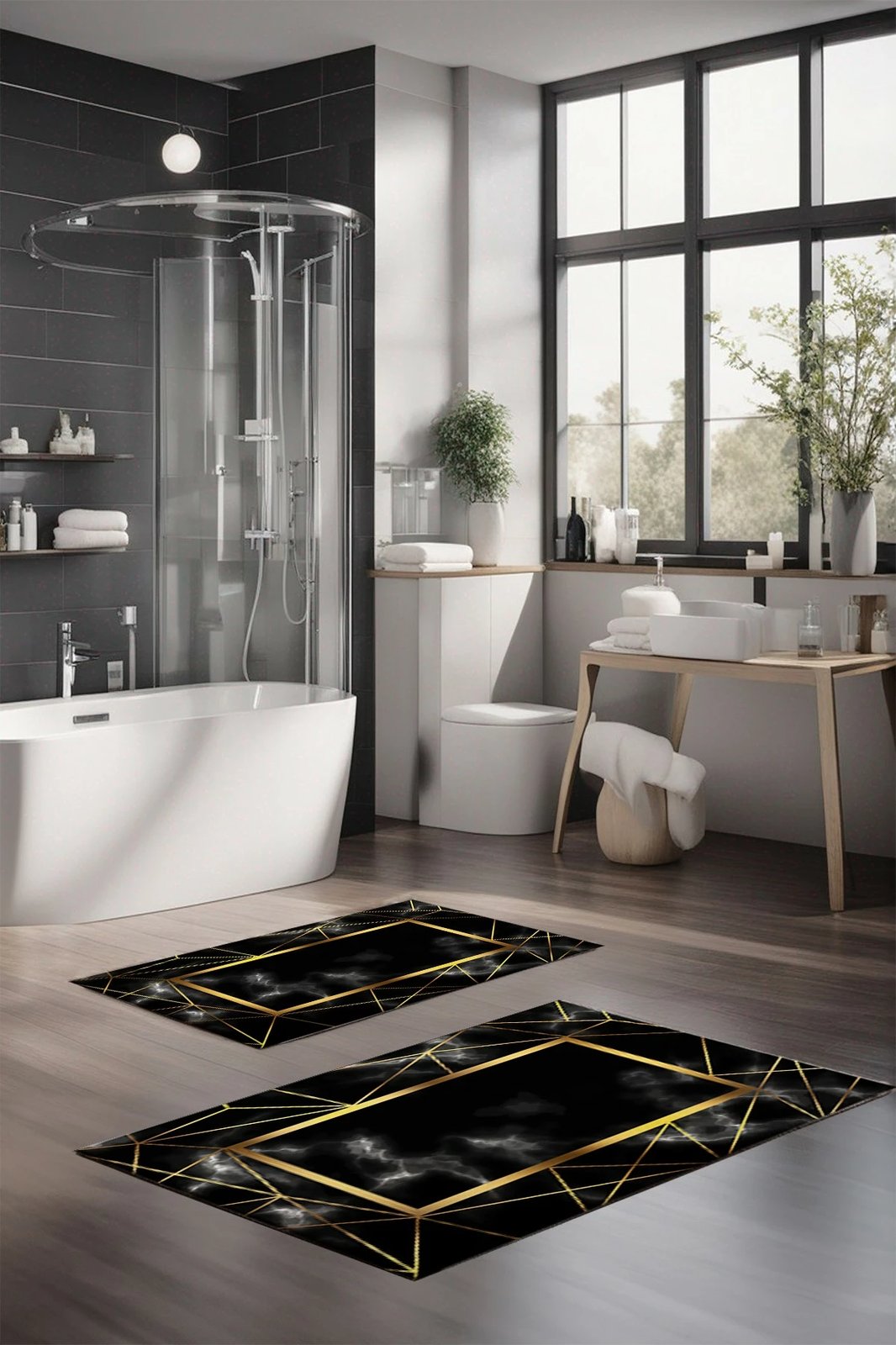 Set tapetash për banjo, shumëngjyrëshe, Mijolnir, CT-5079, 2 copë