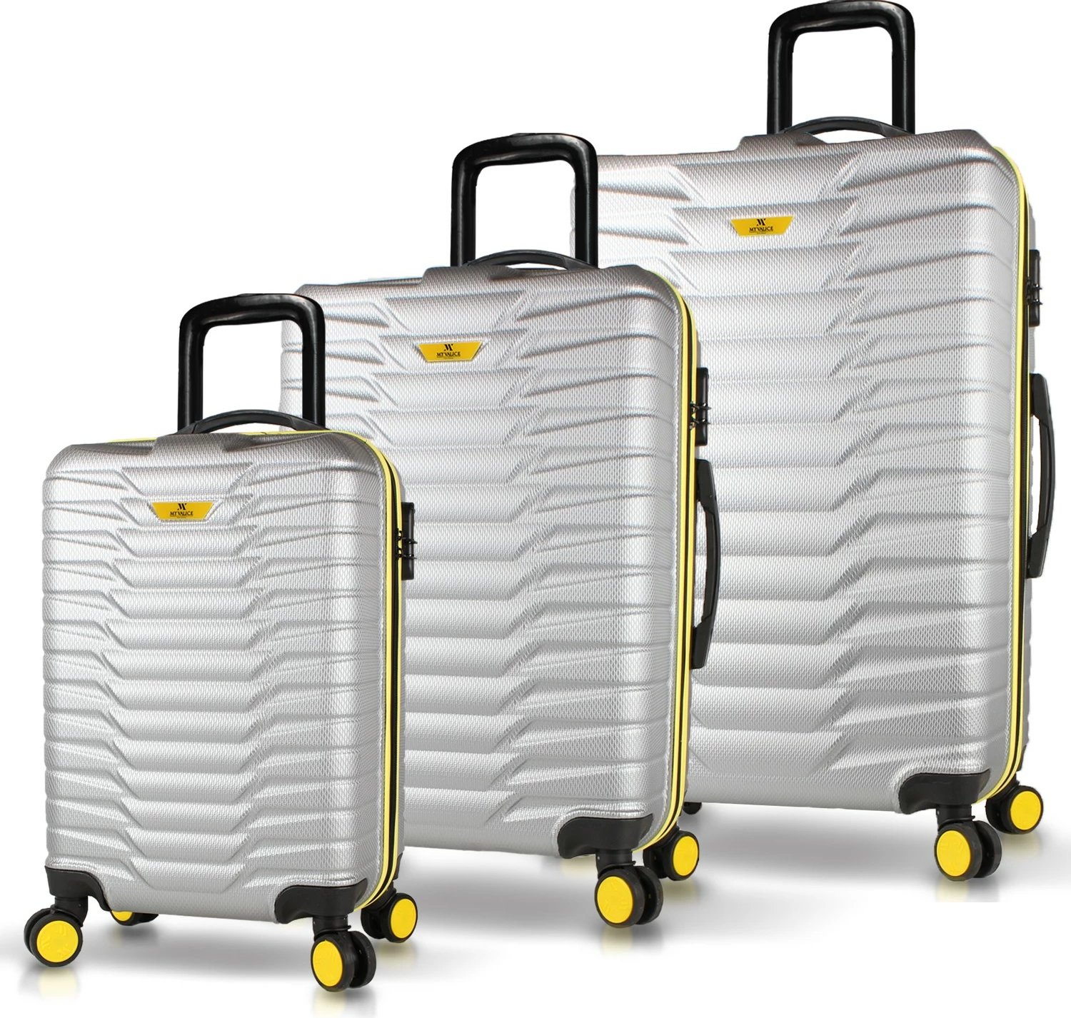 Set valixhesh (3 copë), Zoozie Bags, 5561, ngjyrë gri