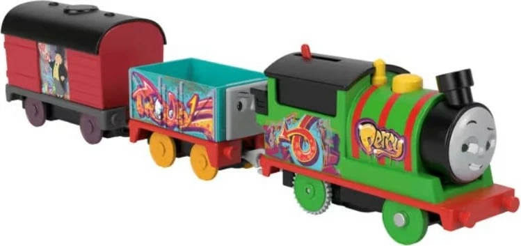 Lodër tren Fisher Price Thomas & Friends HFX97/HTN41, shumëngjyrëshe, set