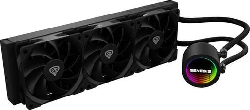 Kasë ftohëse me ujë Natec Genesis HYDRIA 360, për procesor, e zezë